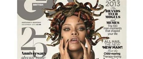 Topless Rihanna poses as Medusa for British GQ